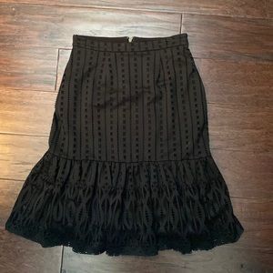 Black vintage style anthropology skirt